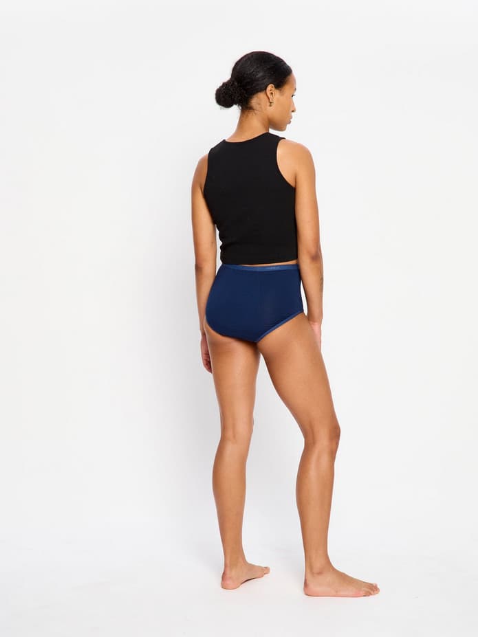 Menstruační kalhotky Modibodi Classic Full Brief Super-Overnight Night sky Blue (MKMCFBSONSB) 3XL - náhled 4