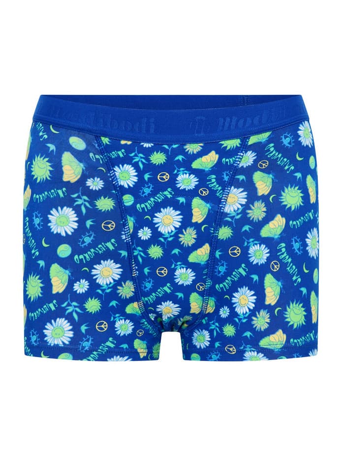 Dívčí menstruační kalhotky Modibodi Teen Hipster Boyshort Super Boho Botanical Blue (DMKMTHBSBBB) 10-12 let - náhled 4