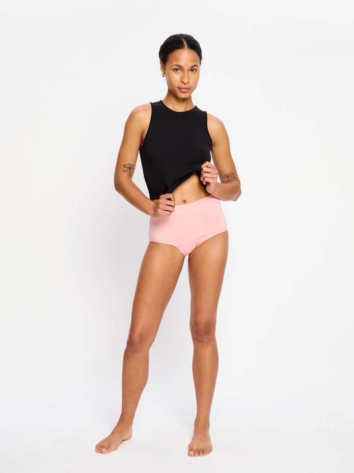 Menstruační kalhotky Modibodi Classic Full Brief Super-Overnight Prickly Pink (MKMCFBSOPP)