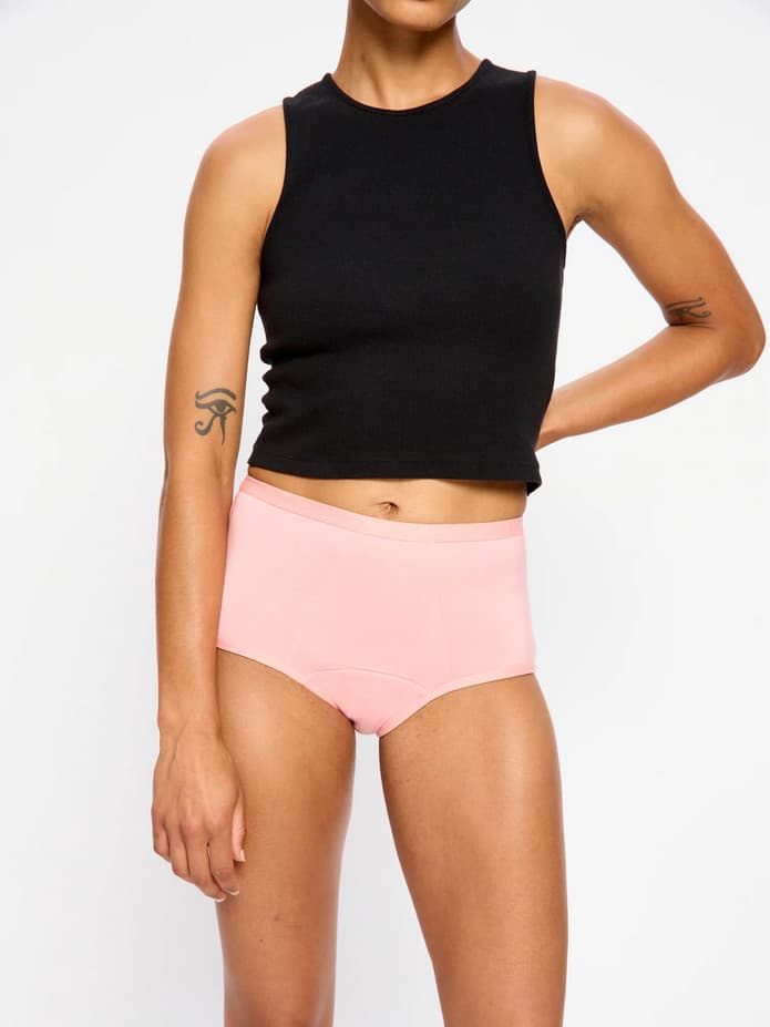 Menstruační kalhotky Modibodi Classic Full Brief Super-Overnight Prickly Pink (MKMCFBSOPP) 3XL - náhled 3