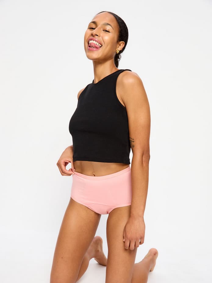Menstruační kalhotky Modibodi Classic Full Brief Super-Overnight Prickly Pink (MKMCFBSOPP) 3XL - náhled 4