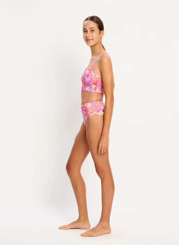 Dívčí menstruační plavky Modibodi Teen Swimwear Hi Waist Bikini Brief Supe Tropicana Crush spodní díl (DMPMADTSHWBBSTCSD) 10-12 let - náhled 4