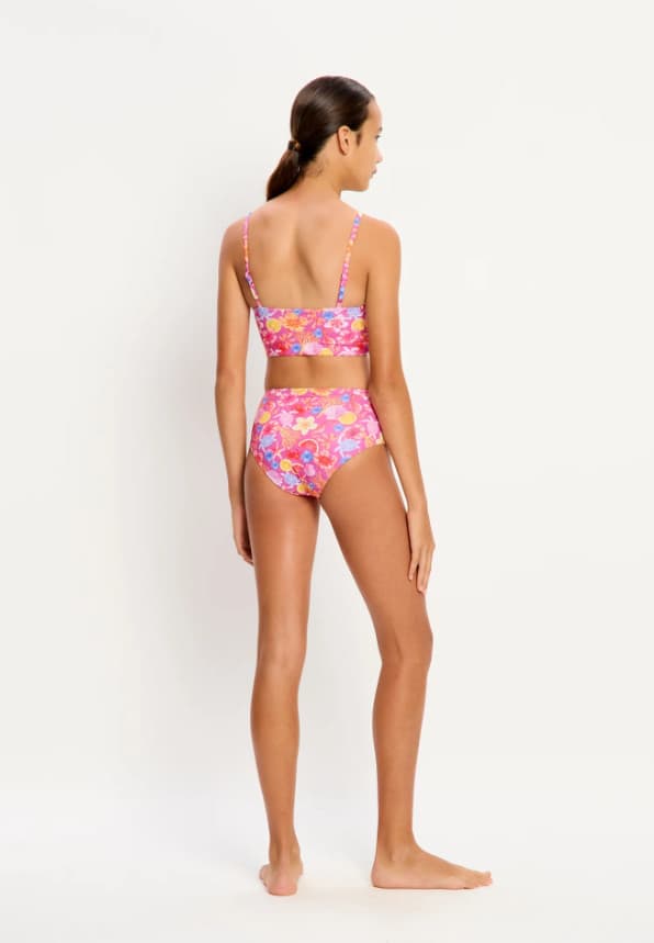 Dívčí menstruační plavky Modibodi Teen Swimwear Hi Waist Bikini Brief Supe Tropicana Crush spodní díl (DMPMADTSHWBBSTCSD) 10-12 let - náhled 5