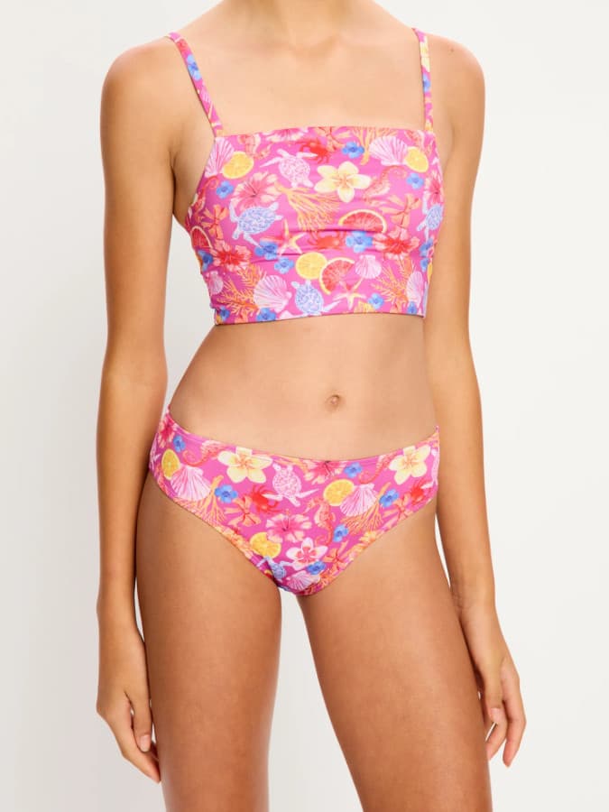 Dívčí menstruační plavky Modibodi Dream Teen Swimwear Bikini Brief Light Tropicana Crush spodní díl (DMPMDTSBBLTCSD) 10-12 let - náhled 3