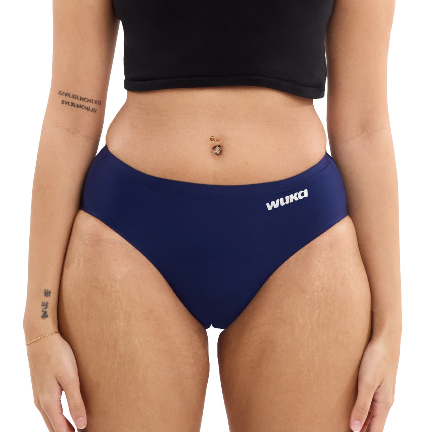 Dívčí menstruační kalhotky Wuka Stretch Seamless Heavy flow bezešvé modré (WTSSHF)