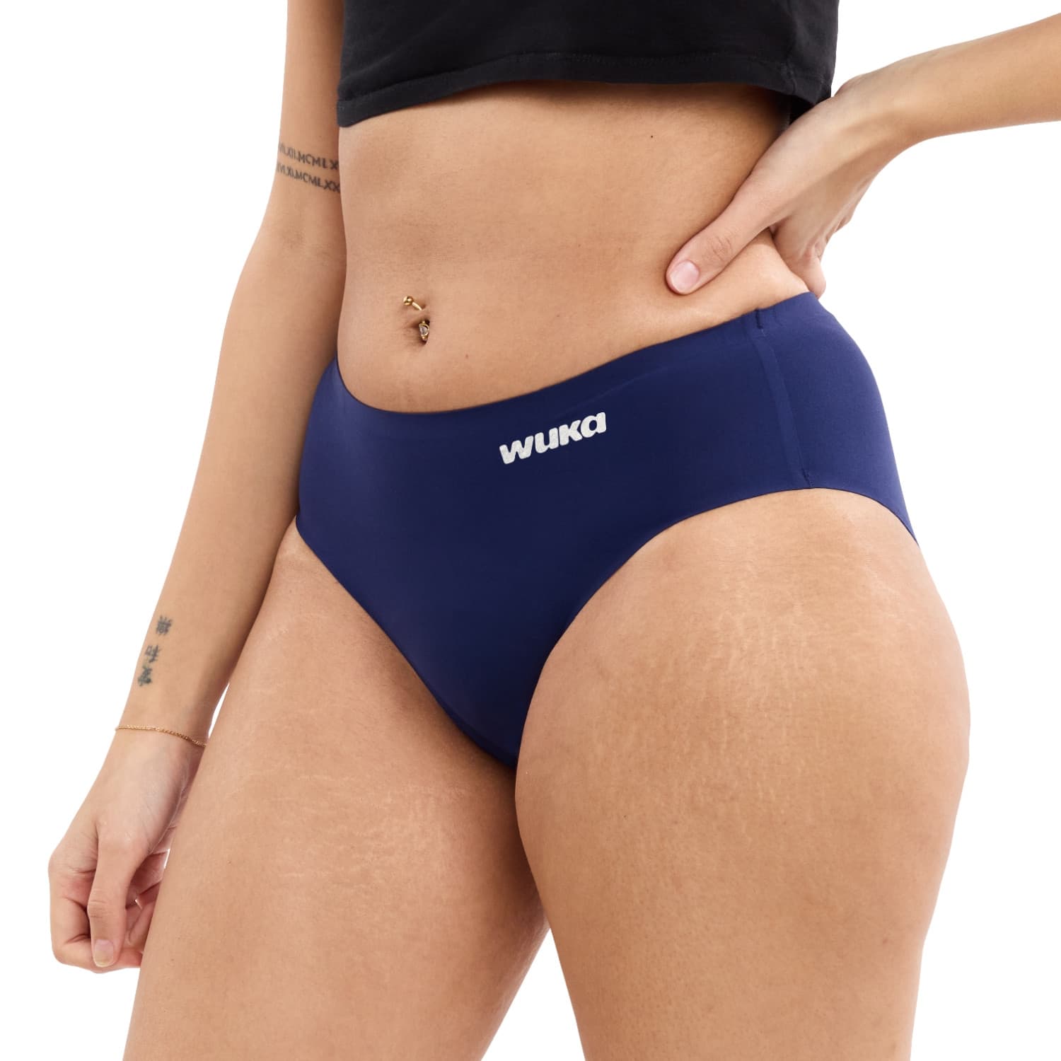 Dívčí menstruační kalhotky Wuka Stretch Seamless Heavy flow bezešvé modré (WTSSHF) 12–16 let - náhled 2