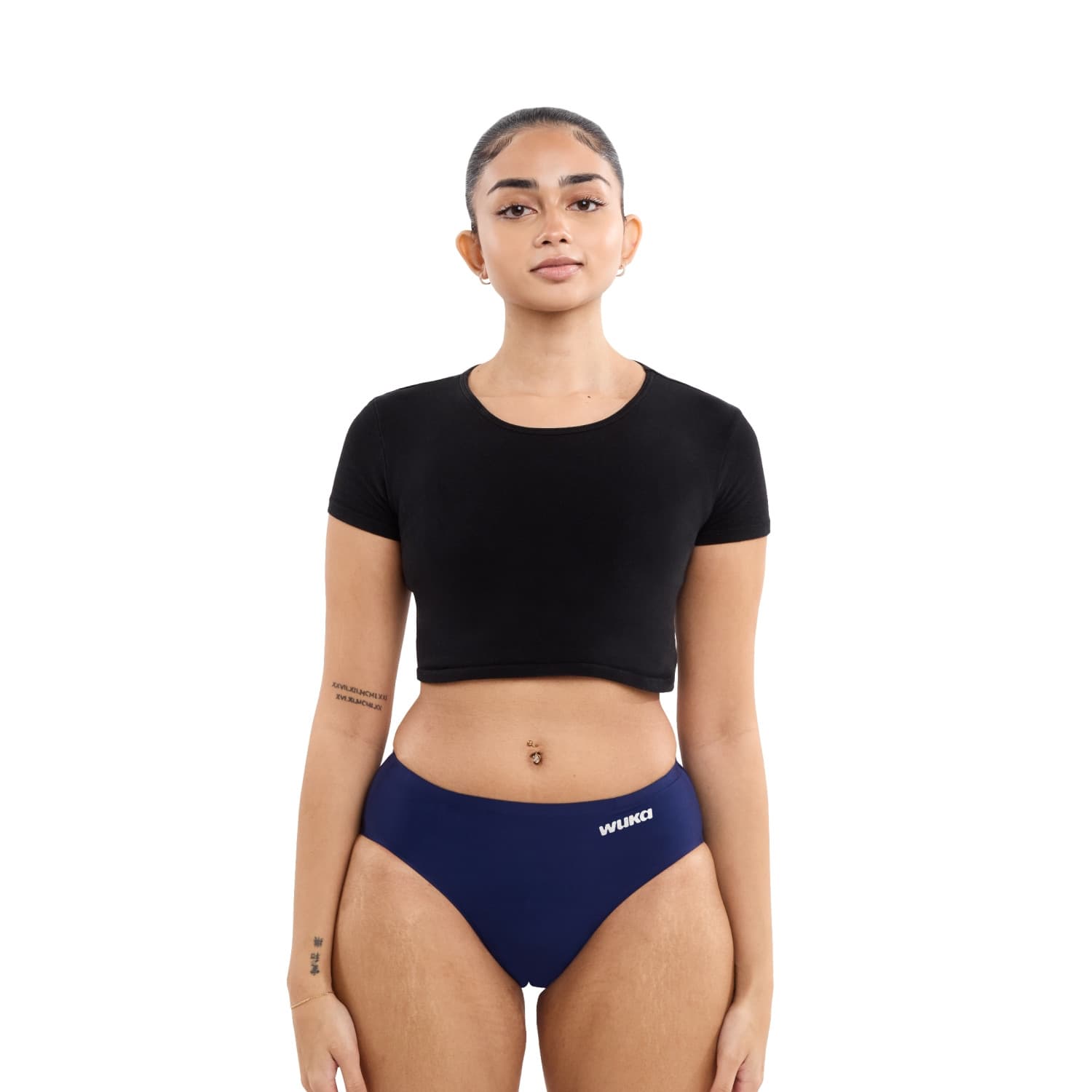 Dívčí menstruační kalhotky Wuka Stretch Seamless Heavy flow bezešvé modré (WTSSHF) 12–16 let - náhled 4