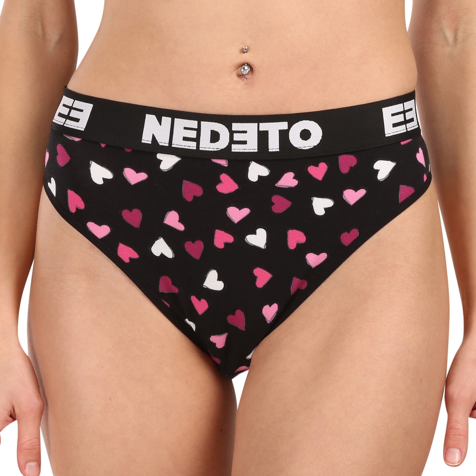 Dámská dárková sada 2PACK kalhotky Nedeto a intimní gel Pietro Filipi (3NPLIGL) L - náhled 2