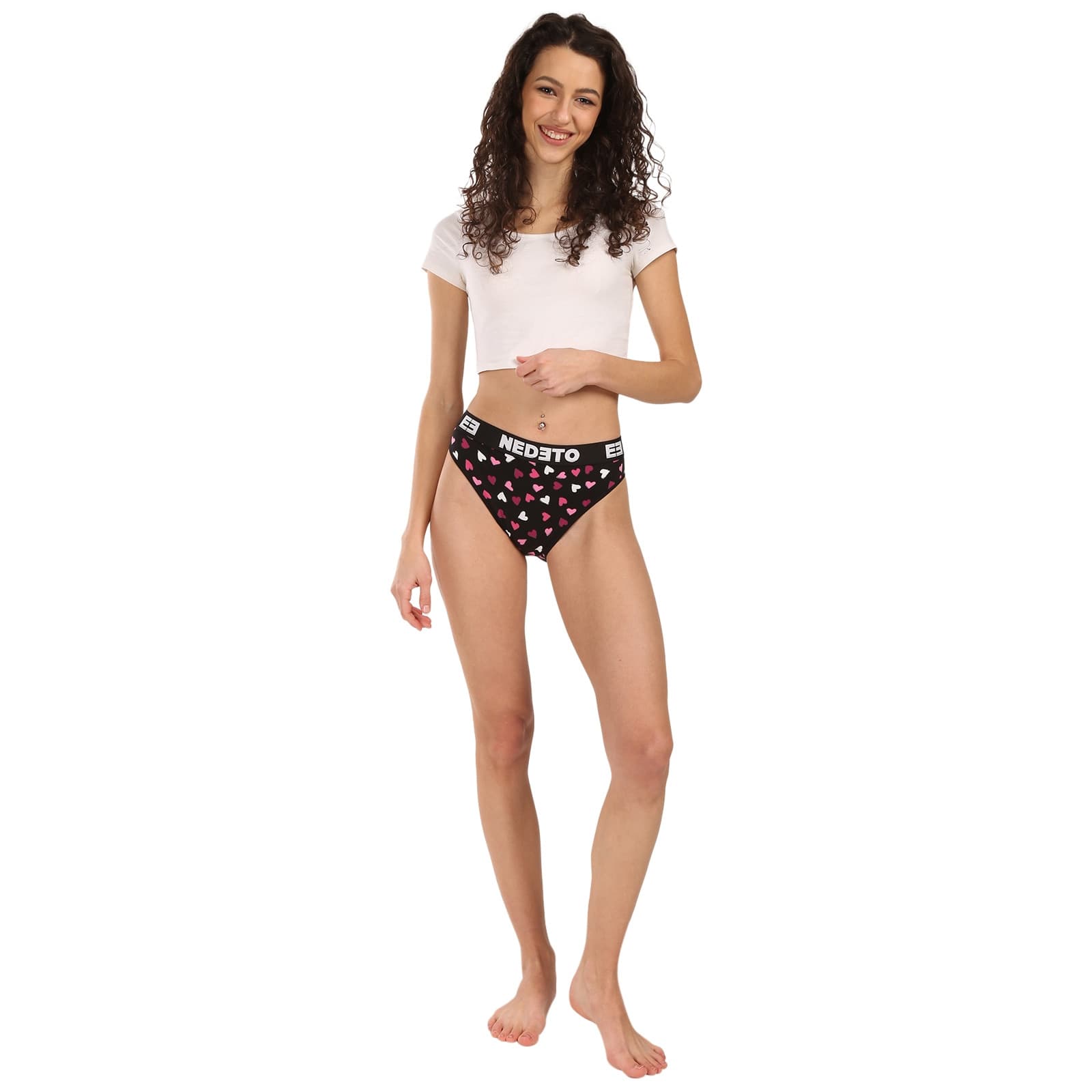 Dámská dárková sada 2PACK kalhotky Nedeto a intimní gel Pietro Filipi (3NPLIGL) L - náhled 4