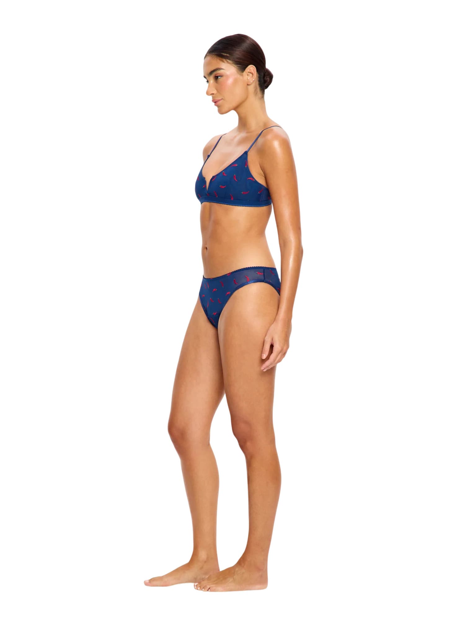 Menstruační kalhotky Modibodi lntimates V Day Cheeky Brief Light Navy Chilli (DKMIVDCBLVC) L - náhled 4