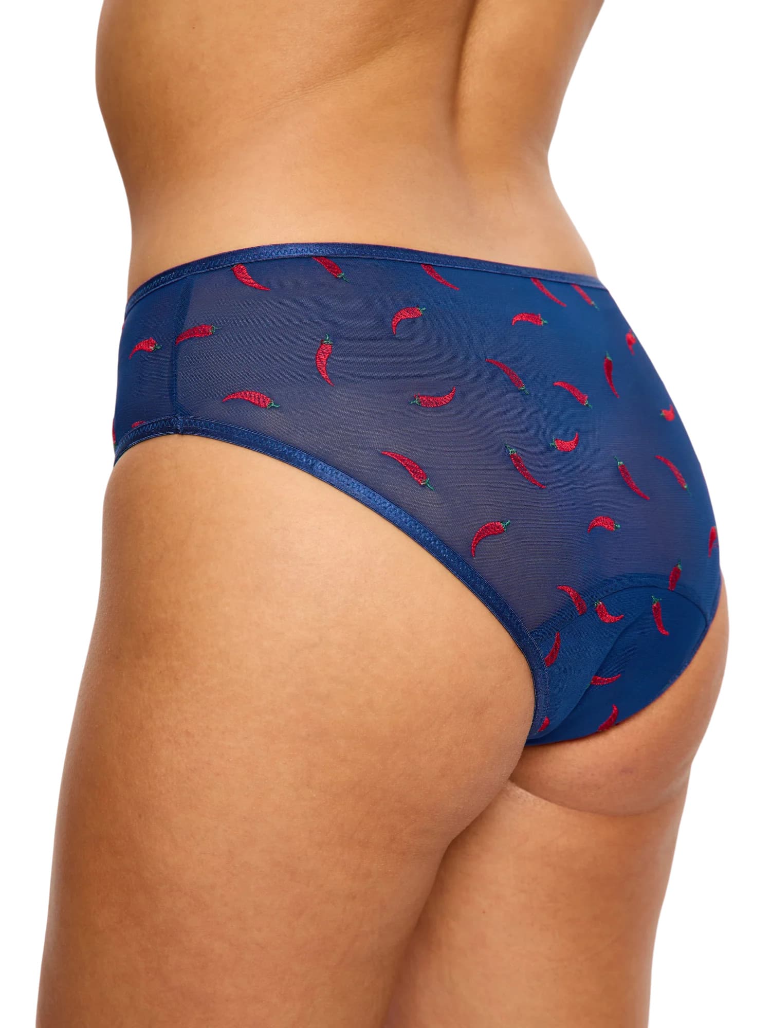 Menstruační kalhotky Modibodi lntimates V Day Hi Waist Brief Moderate Navy Chilli (DKMISDHWB) L - náhled 4
