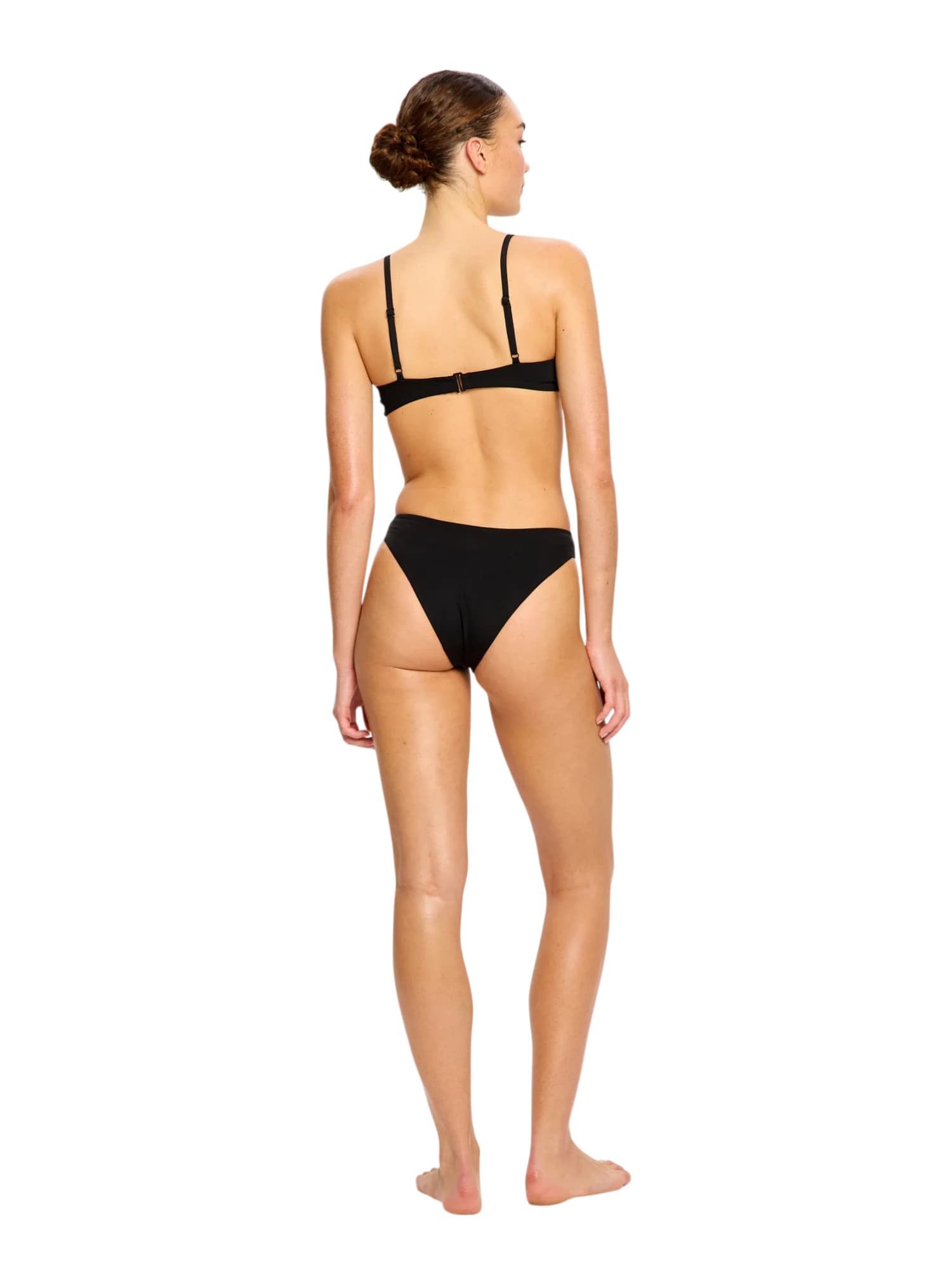 Menstruační plavky Modibodi Hi-Leg Cheeky Bottom Super Black spodní díl (MPMHLCBB) 3XL - náhled 3