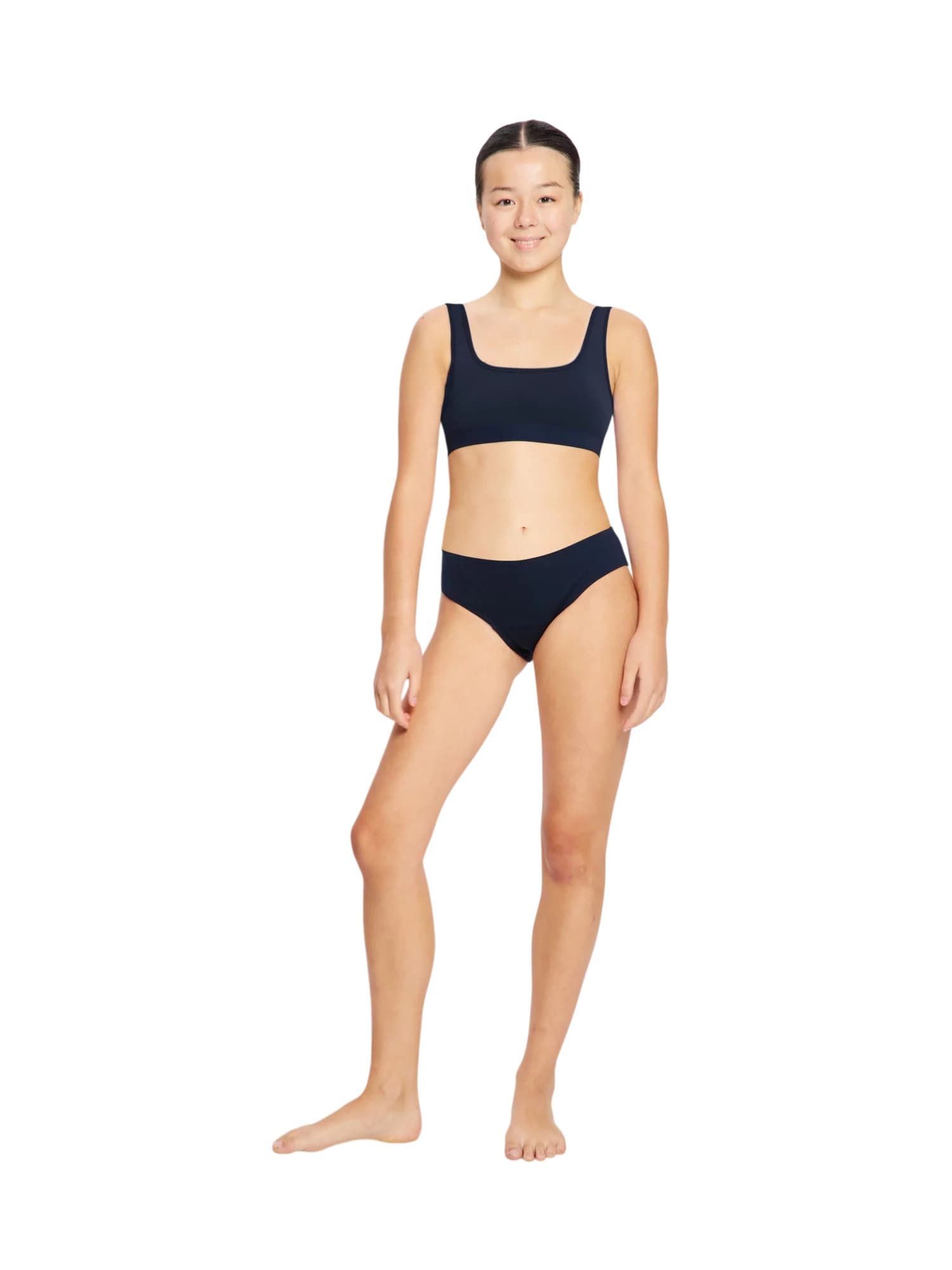 Dívčí menstruační plavky Modibodi Performence Bikini Brief Super Navy Blue spodní díl (DMPMPBBSNB) 10-12 let
