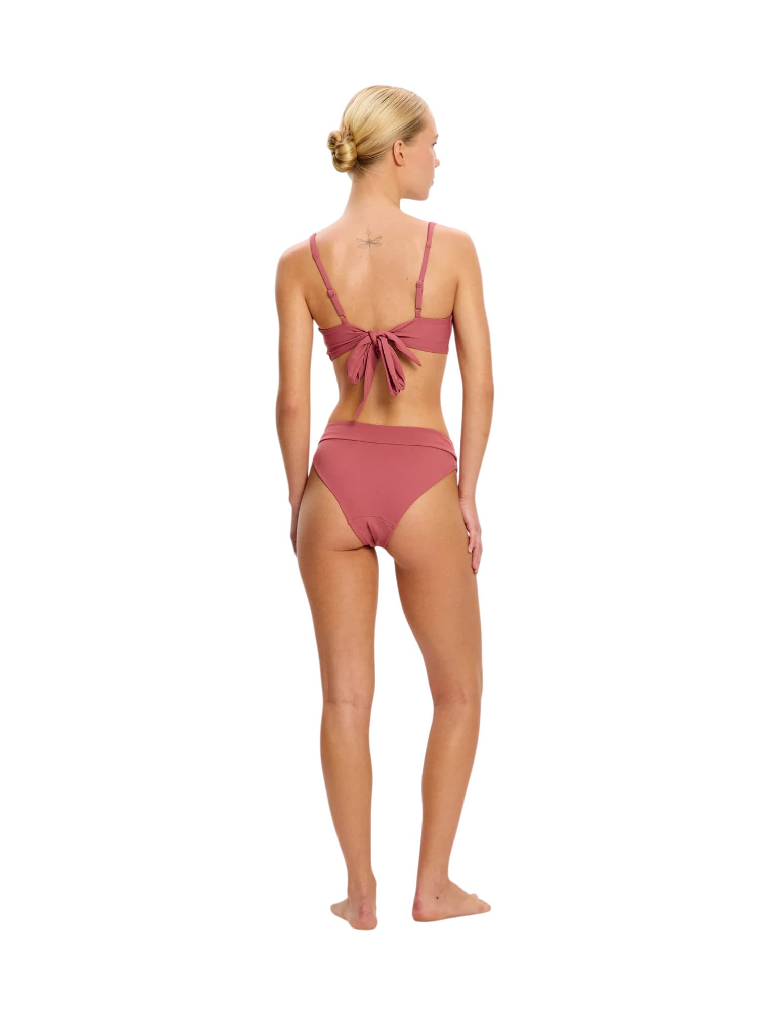 Menstruační plavky Modibodi Molokai Hi-Waist Tie Bottom High Absorbency Mauve spodní díl (MPMMHWTBHAM) 3XL - náhled 2