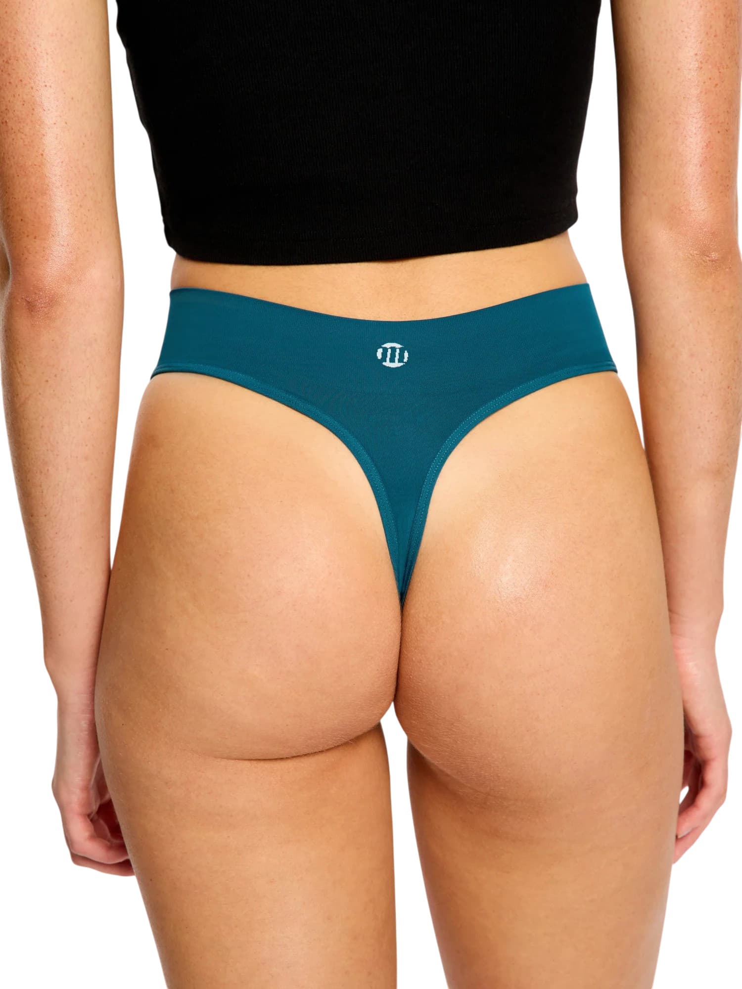 Menstruační tanga Modibodi Modicomfort Seamless Hi Waist Thong Light Teale Blue (MTMMSHWTLTB) L - náhled 3