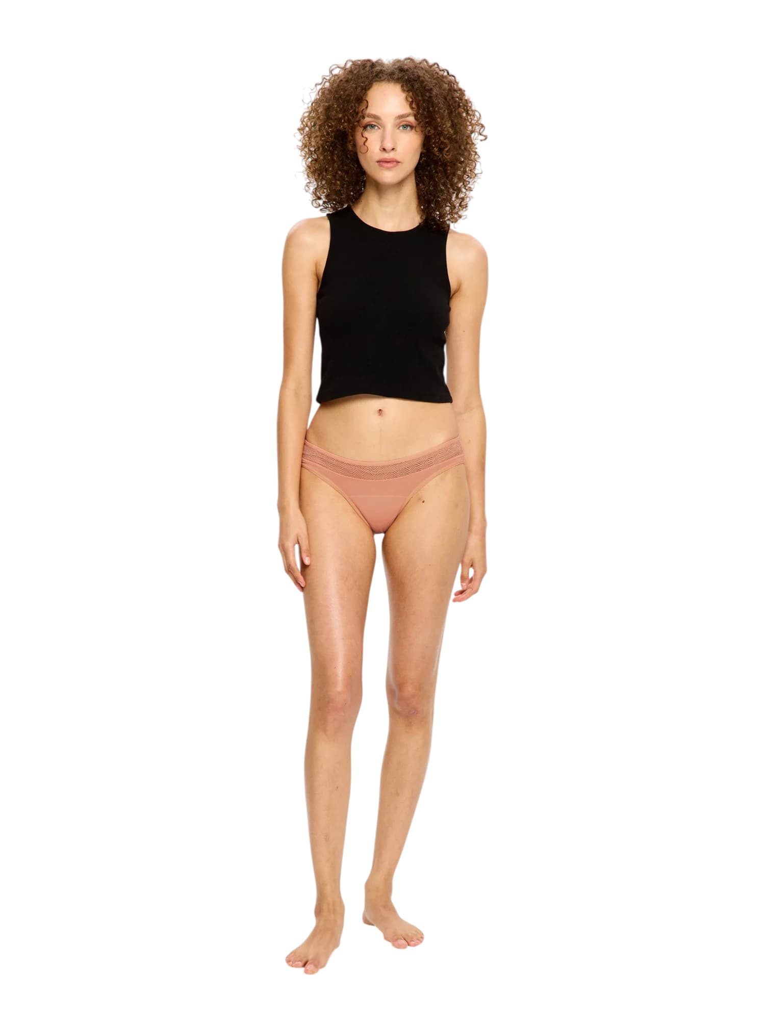 Menstruační kalhotky Modibodi Sensual Bikini Moderate Cameo Peach (MKMSBMCP) L - náhled 2