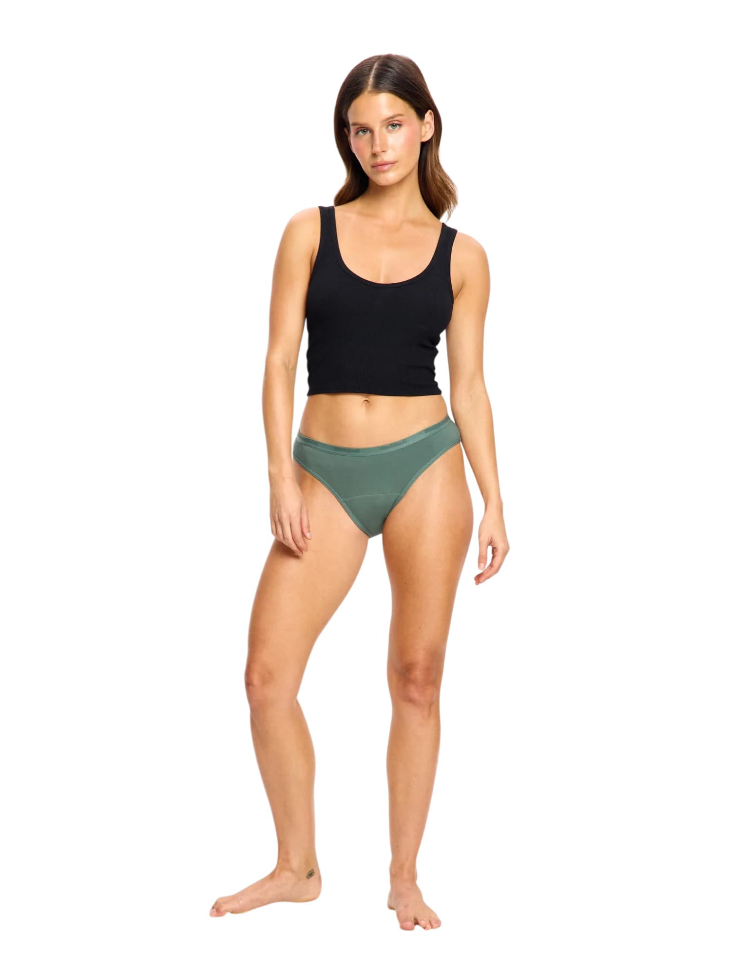 Menstruační kalhotky Modibodi Classic Bikini Moderate Nocturnal Green (MKMCBMNG) L - náhled 2
