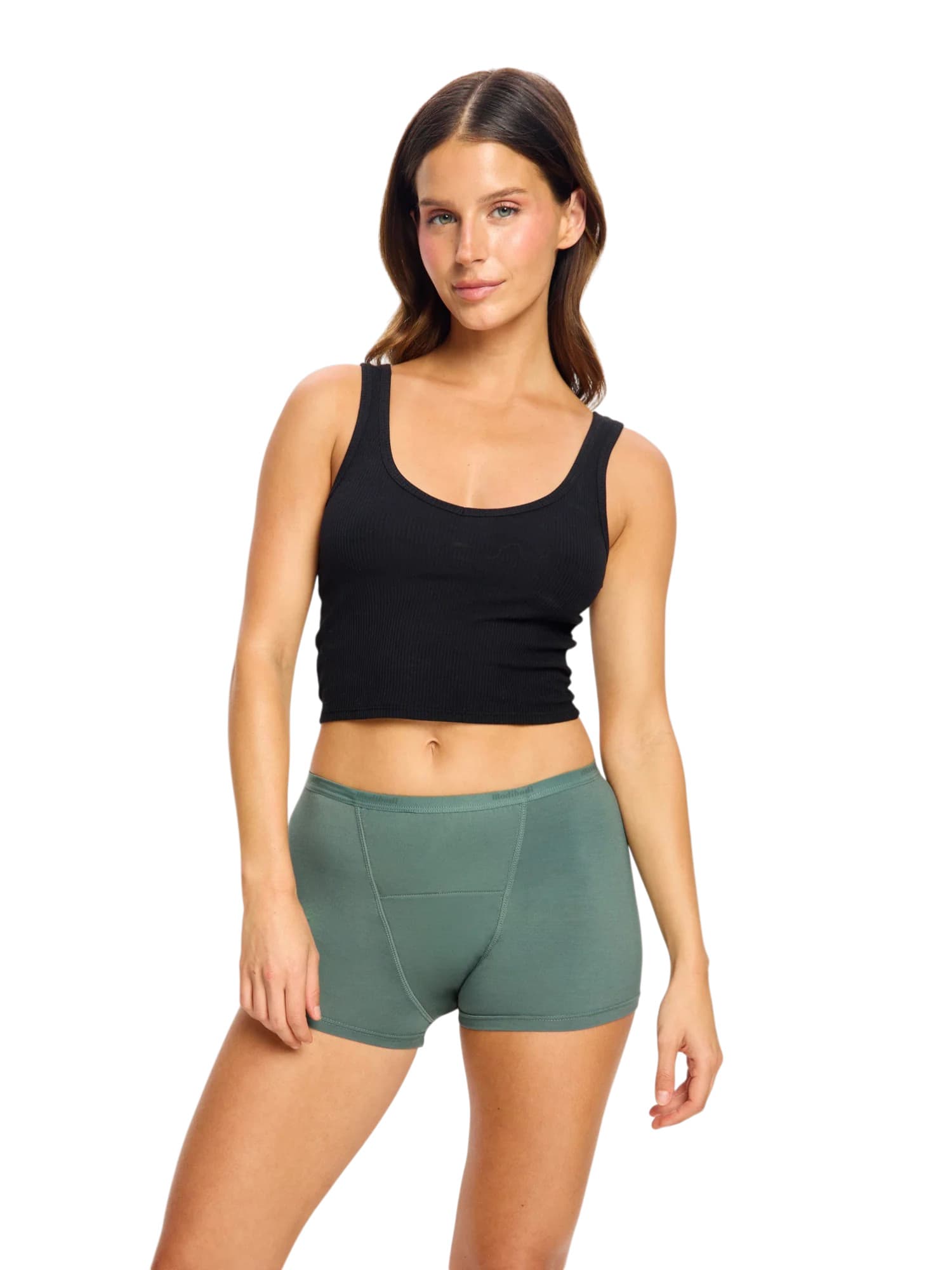 Menstruační kalhotky Modibodi Classic Boyshort Super Nocturnal Green (MKMCBSNG)