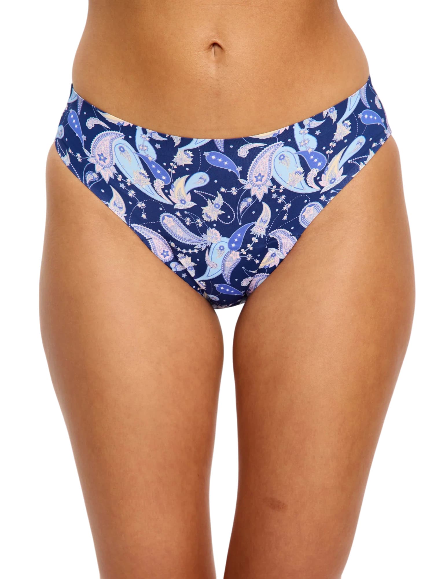 Menstruační kalhotky Modibodi Seamfree Bikini Moderate Opulent Paisley Navy (MKMSBMOPN)