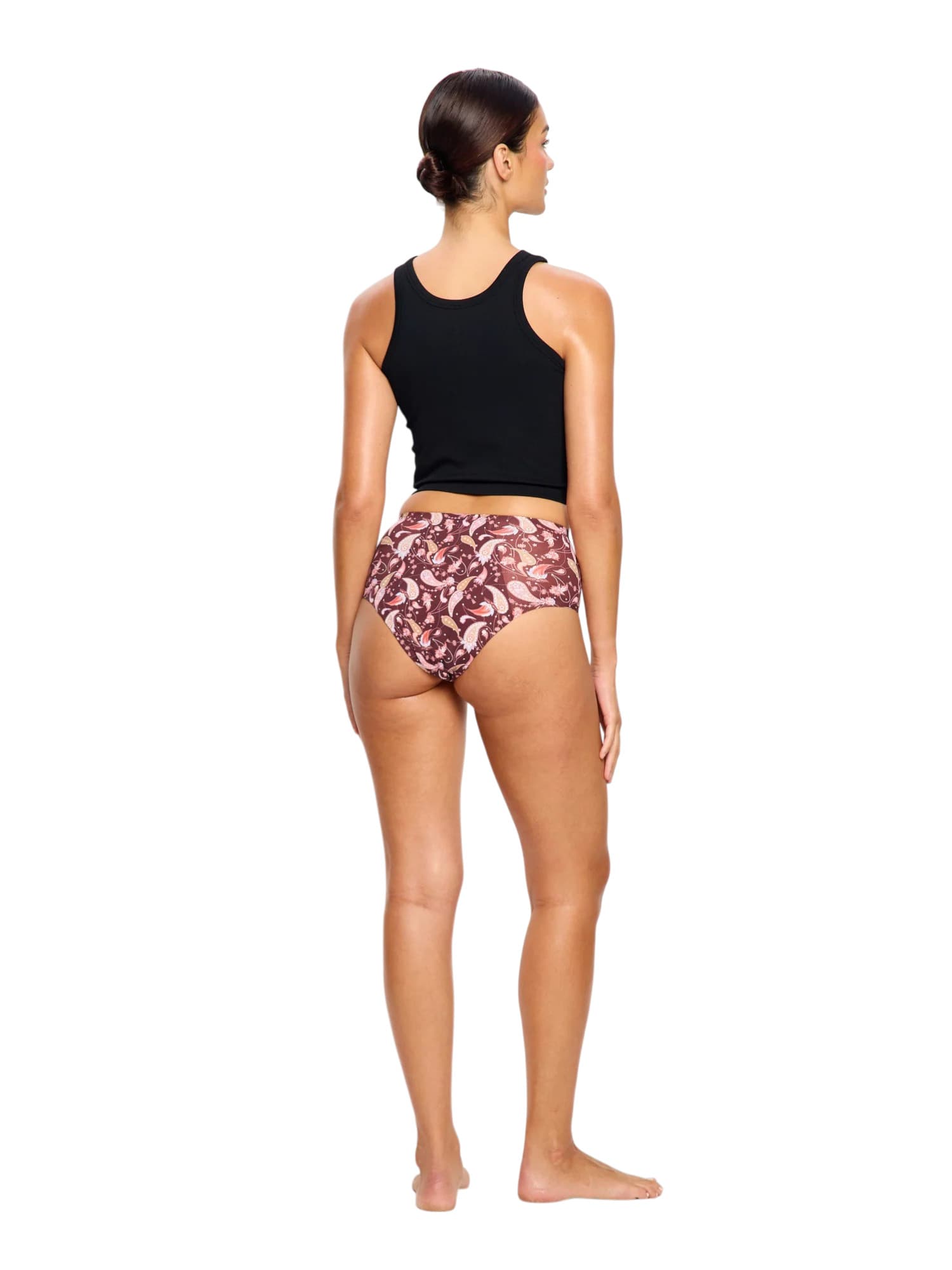 Menstruační kalhotky Modibodi Seamfree Full Brief Super Opulent Paisley Red (MKMSFBSOPR) 3XL - náhled 3