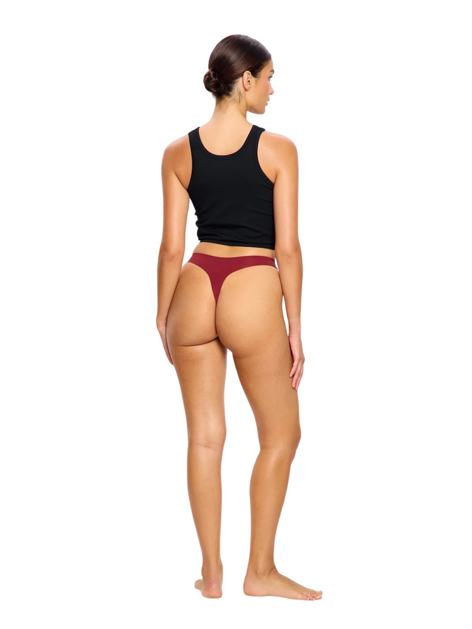 Menstruační kalhotky PUMA & Modibodi Seamfree Active Hi Waist Thong Light Caramelised Red (MKPMSAHWTLCR) M - náhled 3