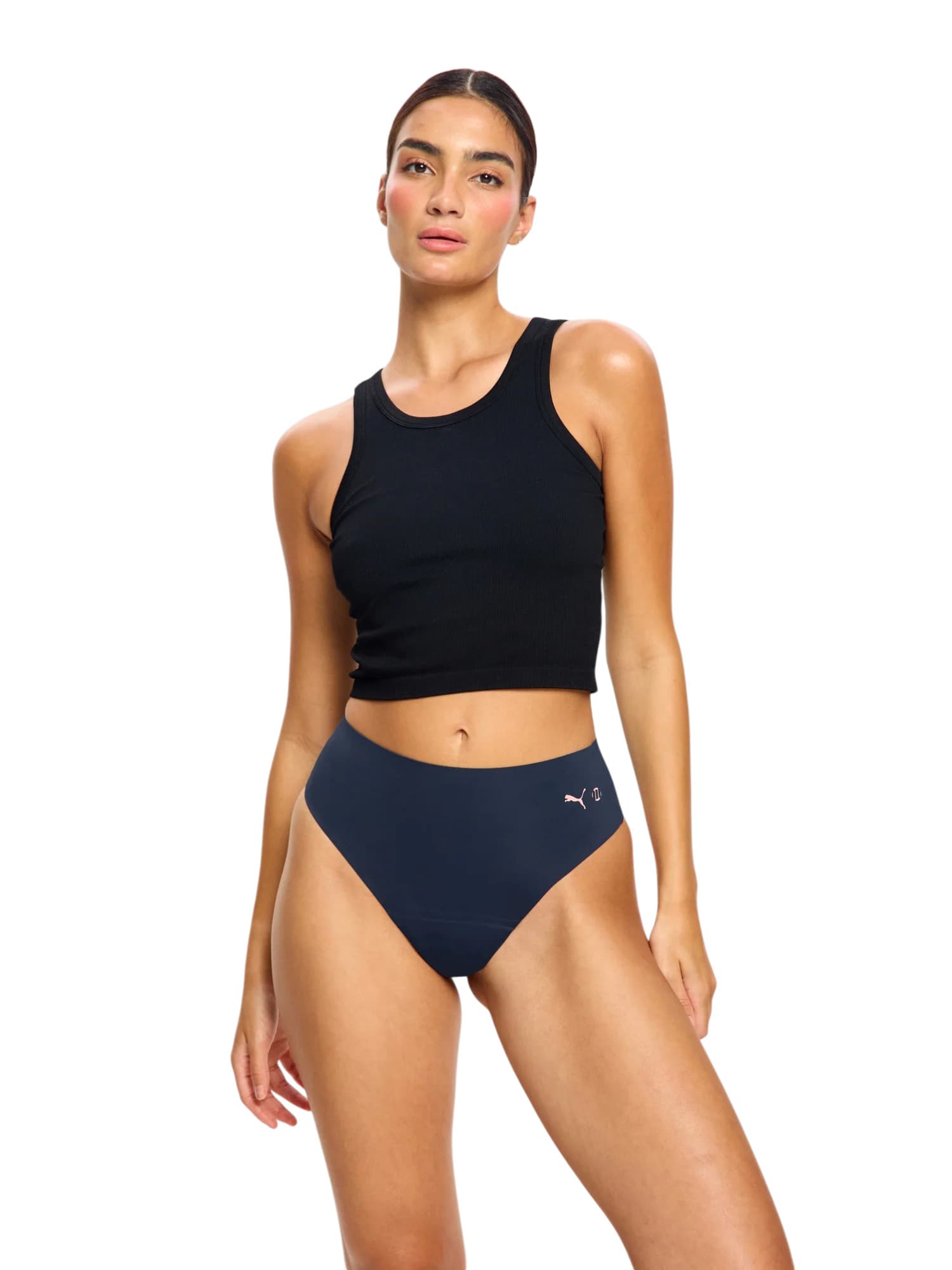 Menstruační kalhotky PUMA & Modibodi Seamfree Active Hi Waist Cheeky Moderate Midnight (MKPMSAHWCMM) L - náhled 4
