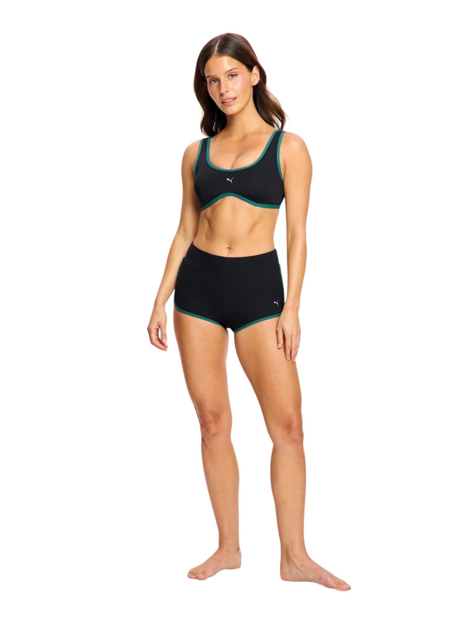 Plavky Puma & Modibodi Scoop Bikini Top Black Orchid horní díl (PPMSBTBO)