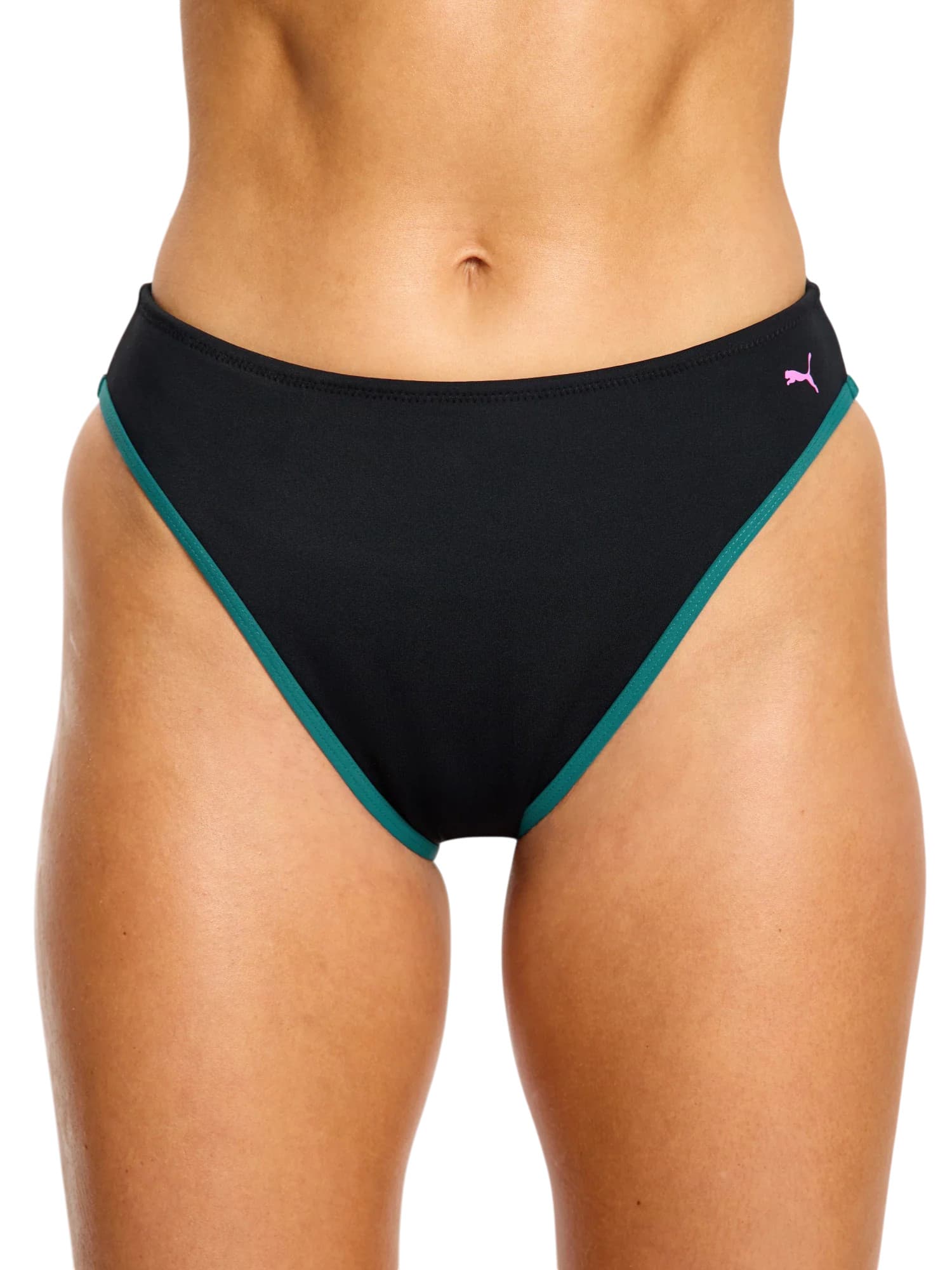 Menstruační plavky Puma & Modibodi Hi-Leg Cheeky Bottom Super Black Orchid spodní díl (MPPMHLBSBO) L - náhled 4