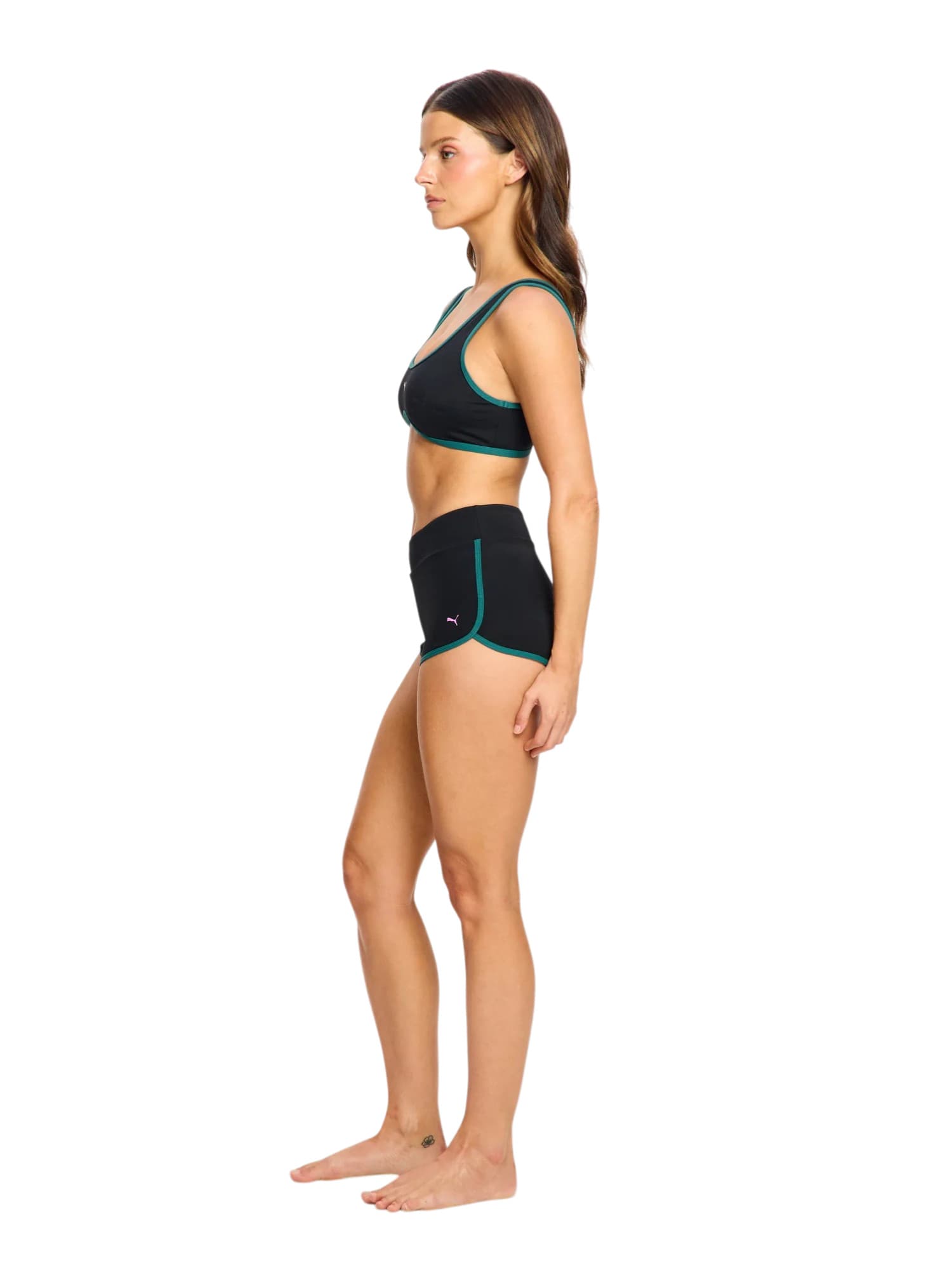 Menstruační plavky Puma & Modibodi Short Super Black Orchid spodní díl (MPPMSSBO) L - náhled 2