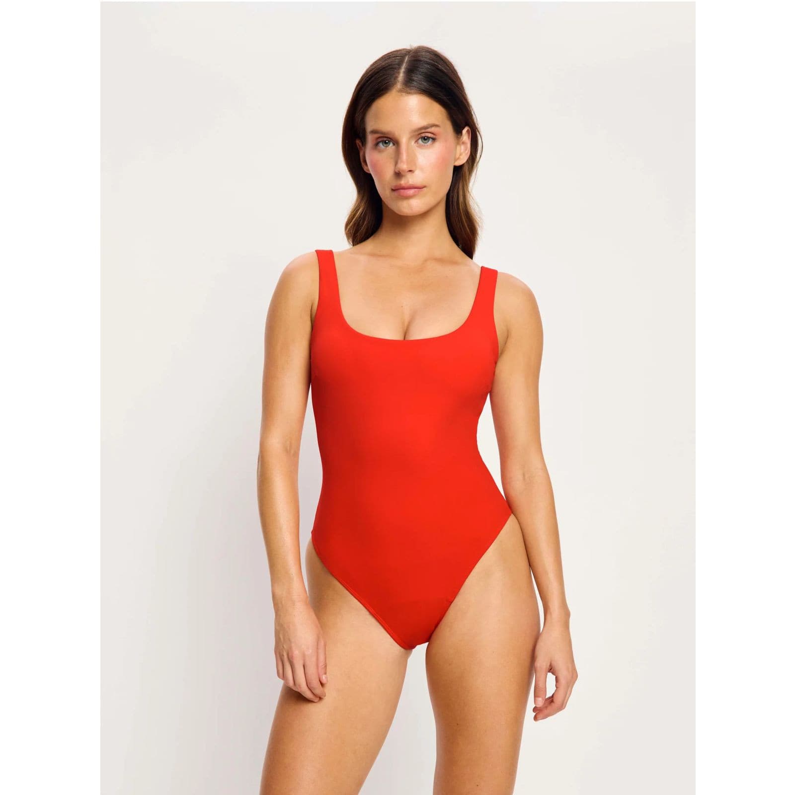 Menstruační plavky Modibodi Scoop Neck One Piece Light Poinciana (SWSNSOLMPOAW) 3XL