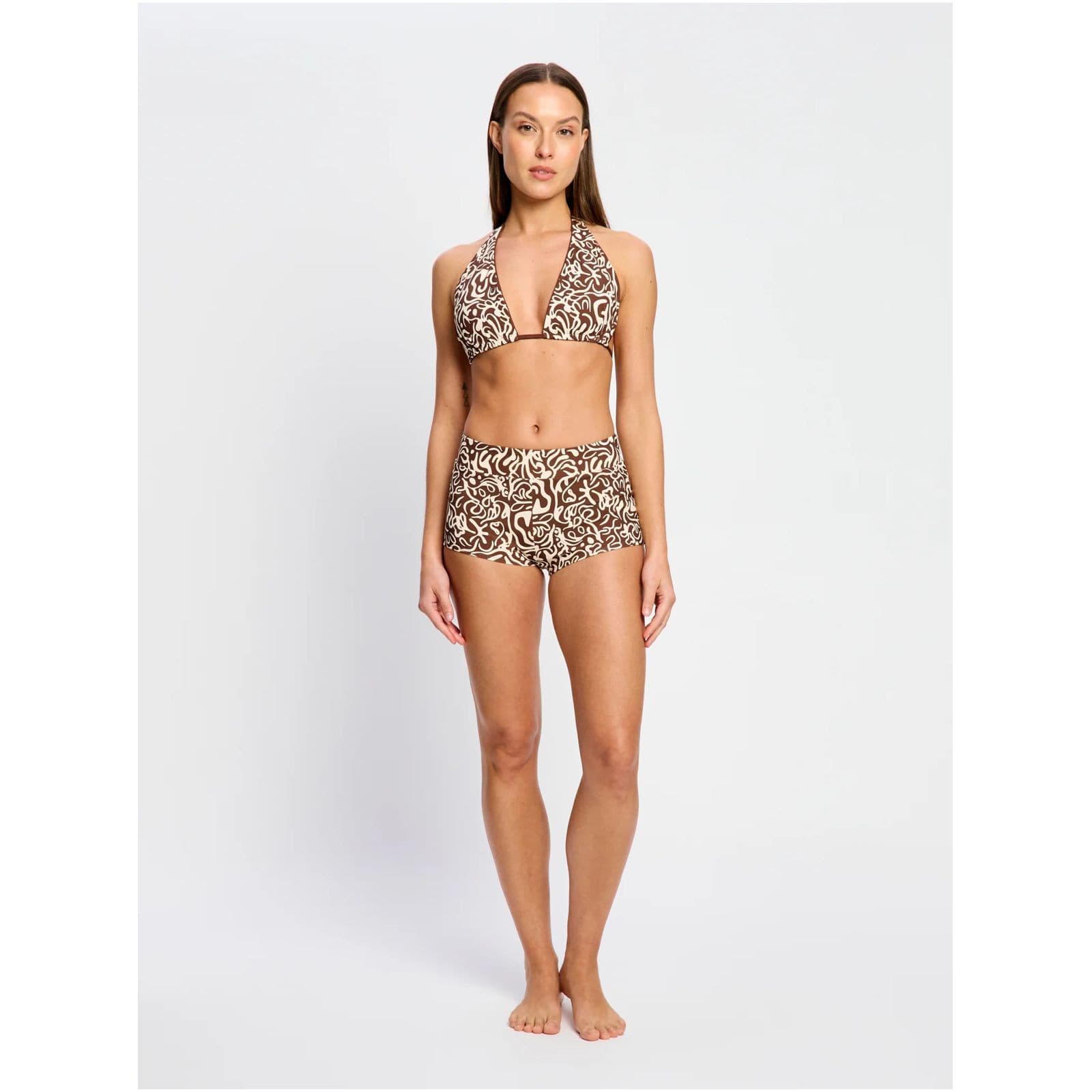 Menstruační plavky Modibodi Short Super Sea Swirl spodní díl (SWSCSOSESW) 3XL