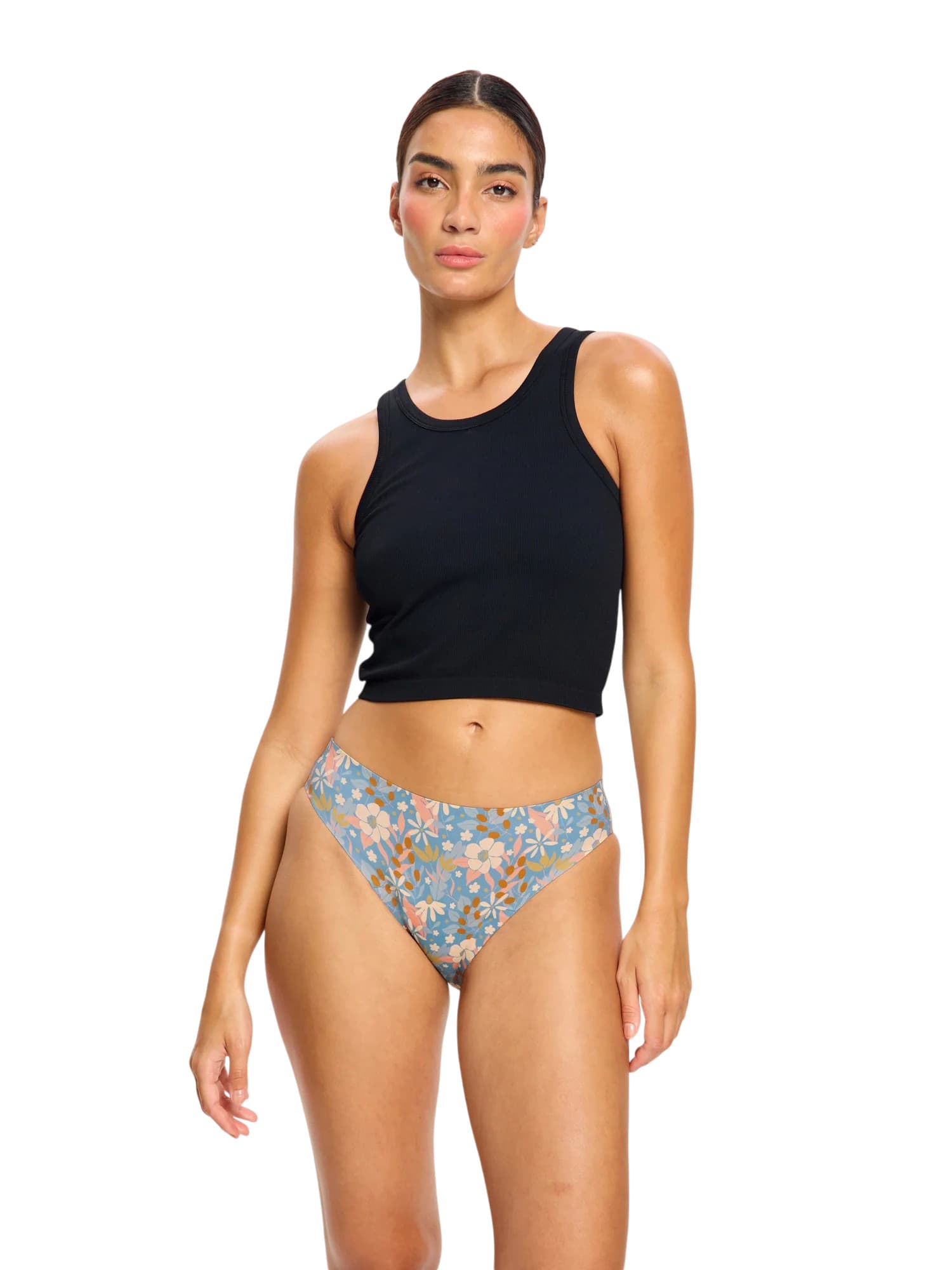 Menstruační kalhotky Modibodi Seamfree Bikini Moderate Botanical Garden (SFBIMHBTGW) L