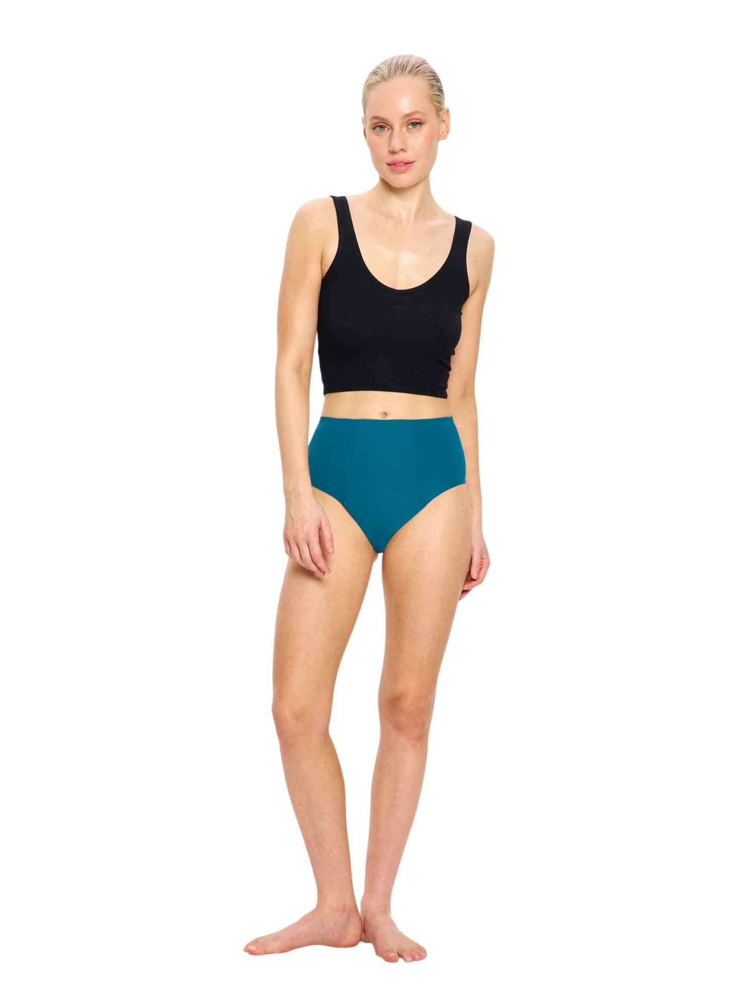 Menstruační kalhotky Modibodi Seamfree Full Brief Super Lagoon Blue (SFFBSOLGBW) 3XL