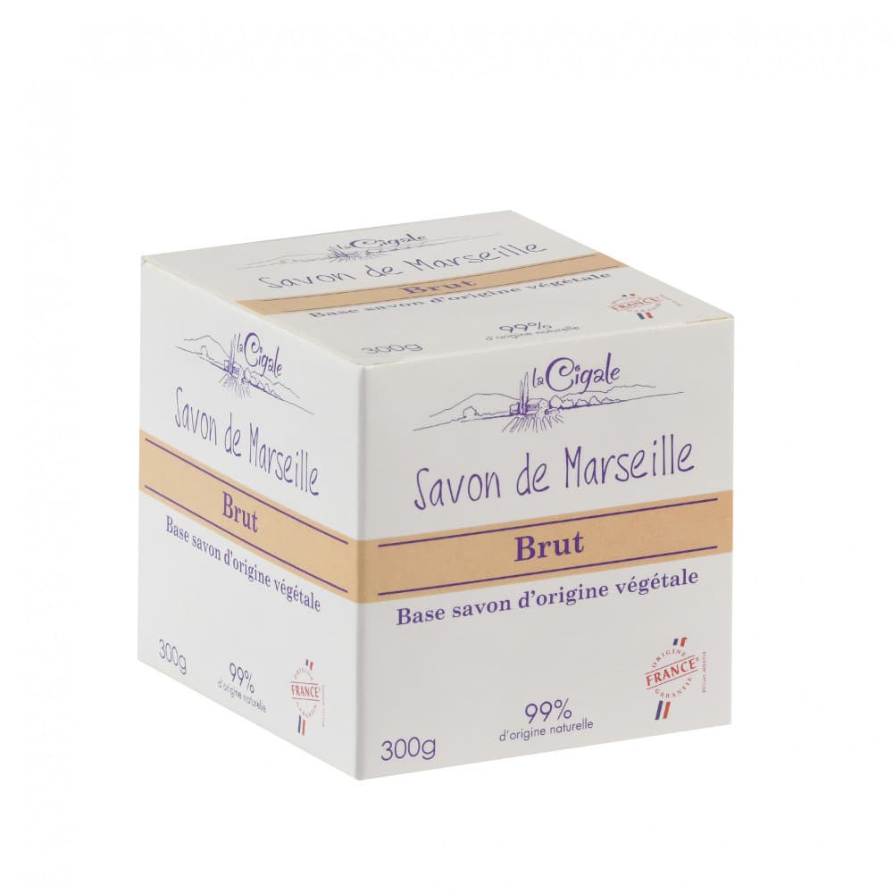 Marseillské mýdlo La Cigale "Cube" – Brut 300 g (CIG102)