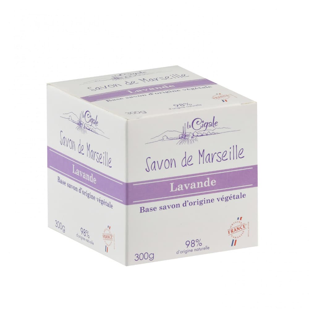 Marseillské mýdlo La Cigale "Cube" – Levandule (CIG103)