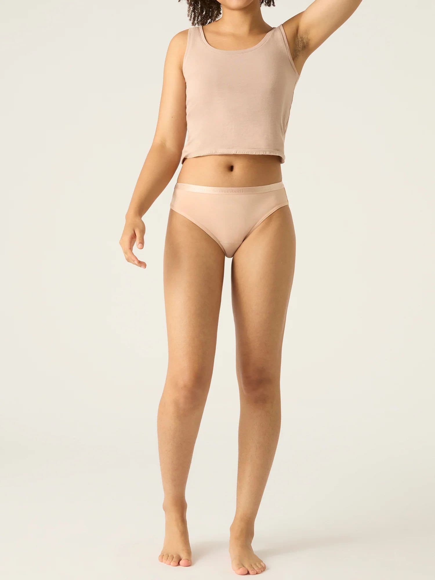 Dámské kalhotky Modibodi Classic Bikini Moisture Wicking béžové (CLBIMWBEIW)