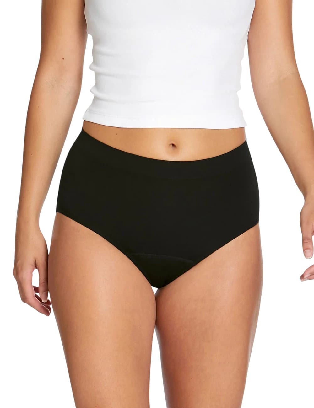 Menstruační kalhotky Love Luna Seamfree Full Brief černé (LLUWSFBF) L