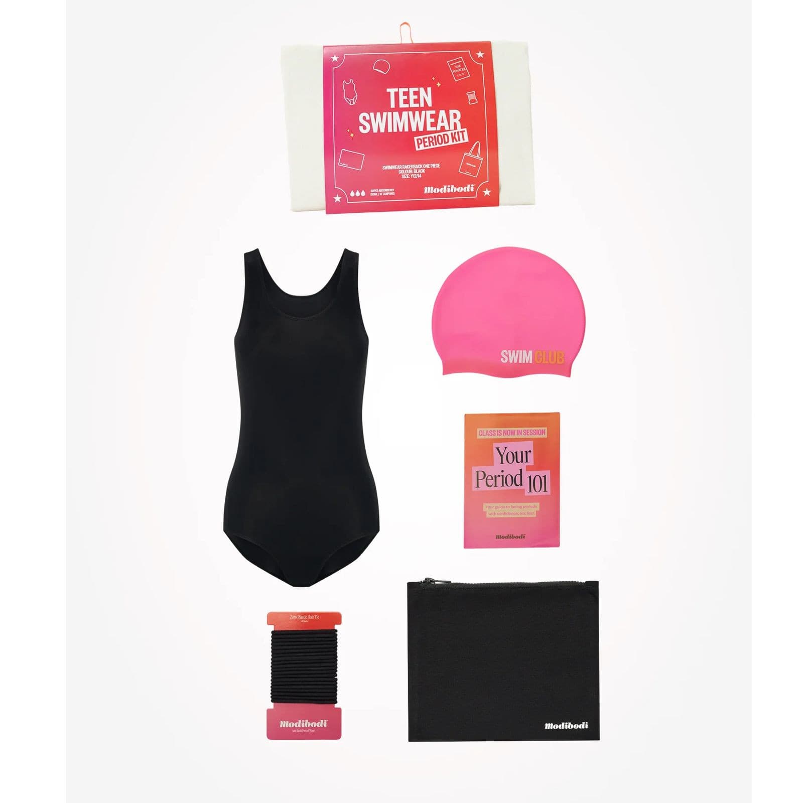 Dívčí menstruační sada na plavání Swim Period Kit One Piece super (OTMIPKSOBLAT)