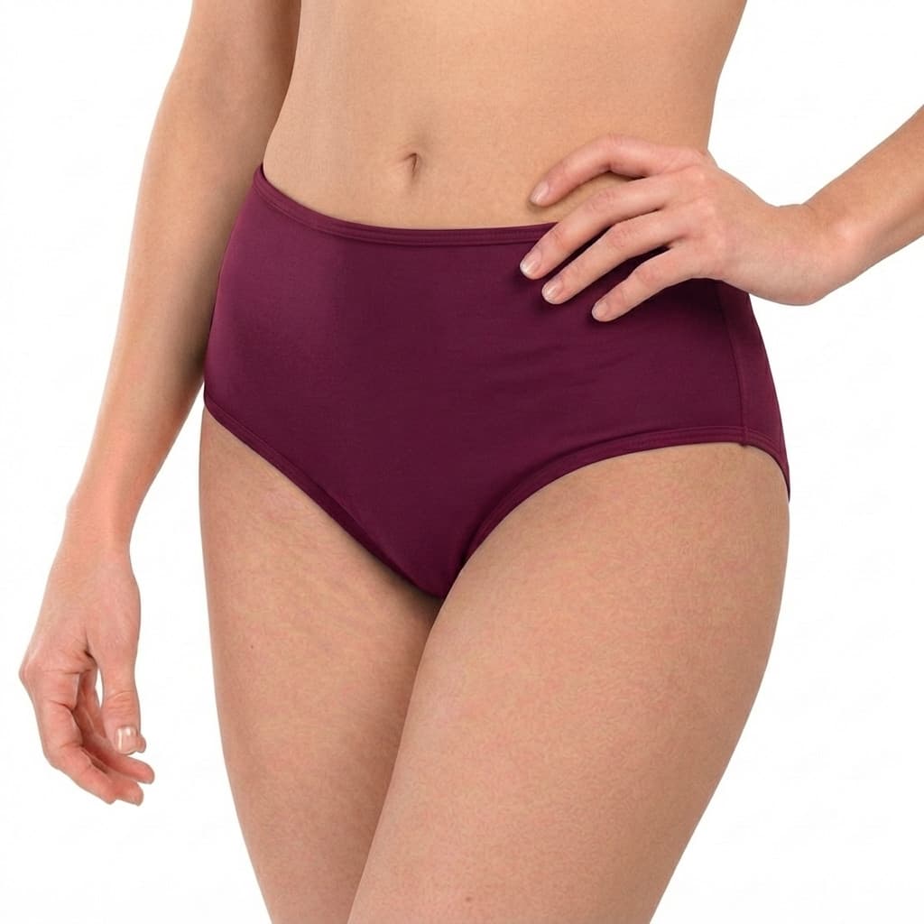 Dámské menstruační plavky Pietro Filipi vysoké heavy červené (1PUWR3) 3XL
