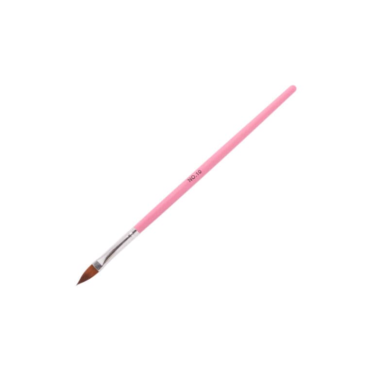 Starnails Štětec na akryl Natural Pink, #10 - přírodní vlas