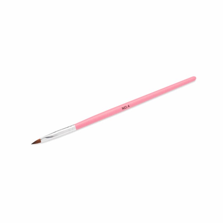 Starnails Štětec na akryl Natural Pink, #4 - přírodní vlas