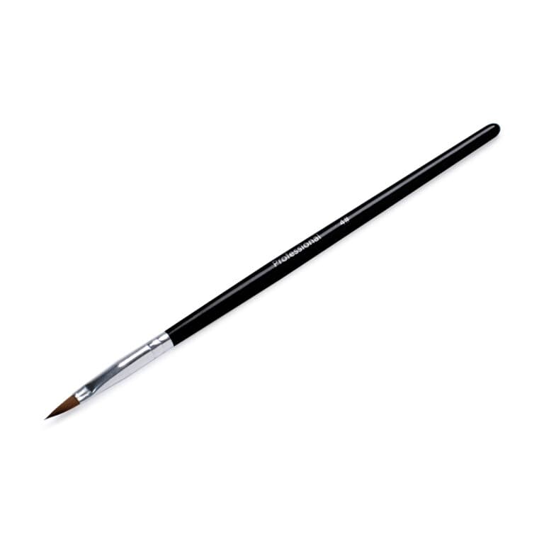 Starnails Štětec na akryl Natural Black, #4 - přírodní vlas