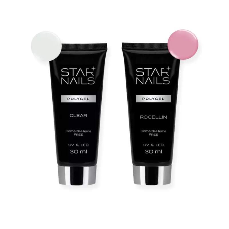 Starnails Sada STARNAILS Polygel Set Clear & Rocellin