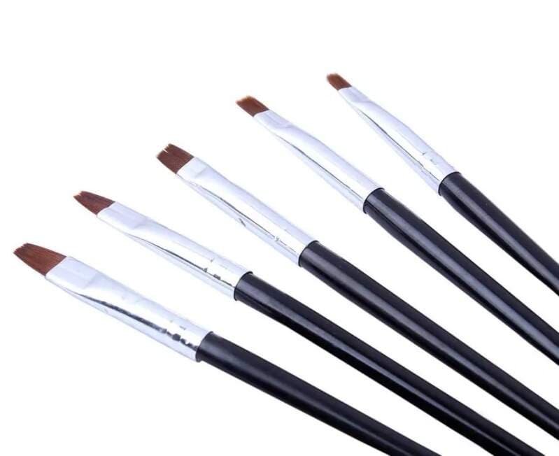 Starnails Sada 5 štětců na nehtovou modeláž