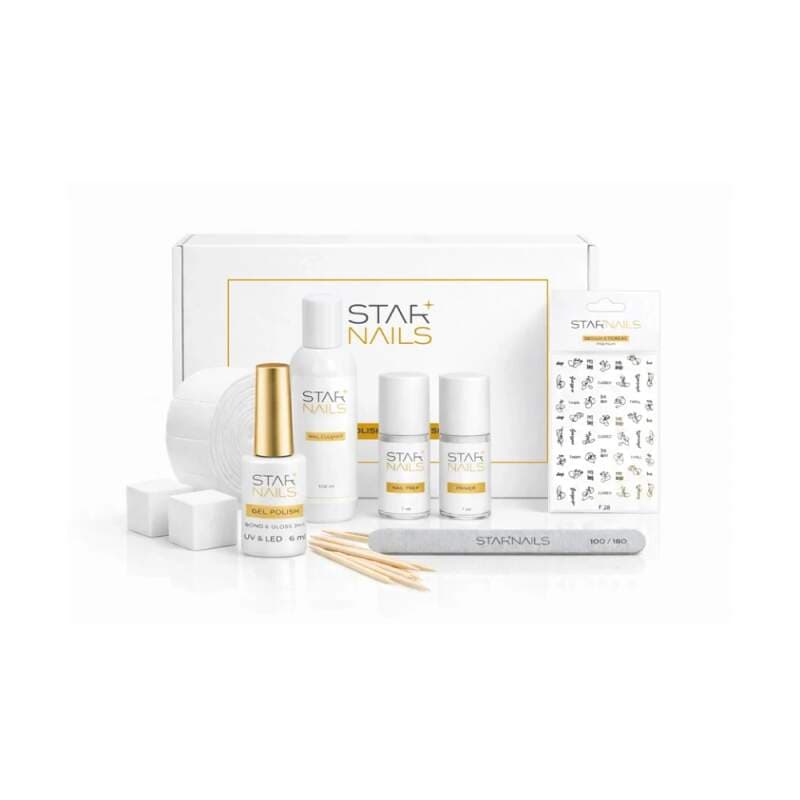 Starnails Gel Polish Starter Set - univerzální základ pro modeláž gel lakem bez lampy