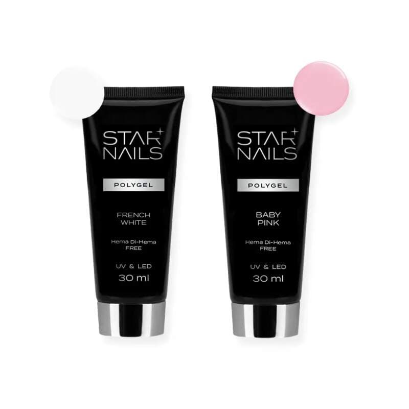Starnails Sada STARNAILS Polygel Set French White & Baby Pink