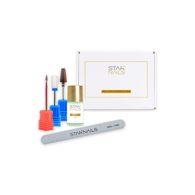 Starnails Sada STARNAILS Gel & Acrylic Removal Trio - sada fréz pro odstranění modeláže