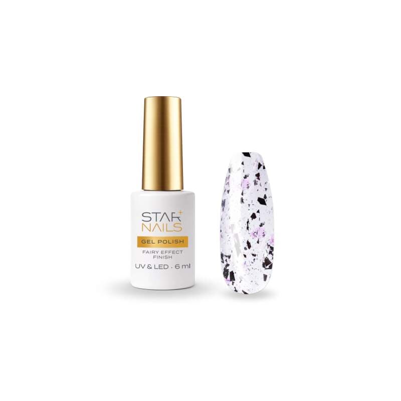 Starnails UV/LED Gel Polish Fairy Effect Finish, 6ml, 012 - Andromeda - efektový závěrečný gel lak