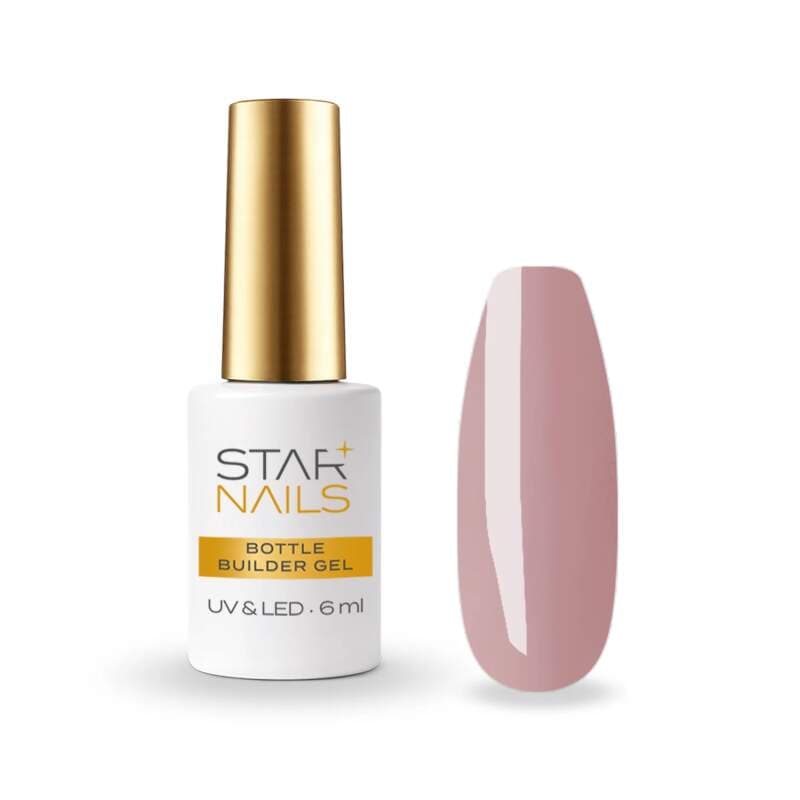 Starnails UV/LED Gel Bottle Builder, 6ml - 007, Smoky Pink - starorůžový stavební liquid gel