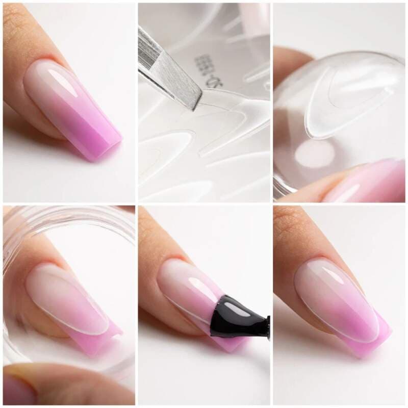 Starnails Samolepky na nehty ombré - white - náhled 3